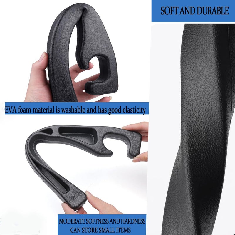 Uootill Car Seat Gap Filler, car in between seat catcher 2-Pack No-Drop Seat Side Gap Seam Filler Organizer, Universal filler between car seat and console (Black) - Image 5